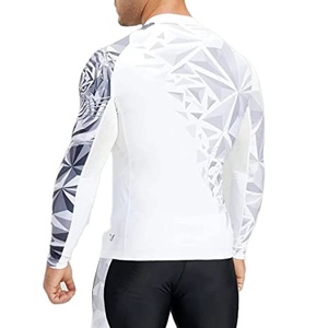 Rohzen Sports Breathable Full Sleeve <b>Compression</b> Rash Guard <b>Men</b> Quick Dry MMA BJJ Digital Printed Athletic Performance <b>Shirt</b> - Product Image 5