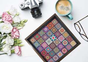 Bandejas Cuadradas Premium con Adhesivo Elegante para Mesa de Comedor, Hogar y Oficina, Multiusos, para Regalo, Artículo de Servicio - Product Image 2