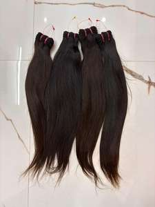 Extensions de cheveux indiens bruts, lisses et soyeux |   Mèches de cheveux humains Remy non traités |   Approvisionnement direct d'usine - Product Image 6