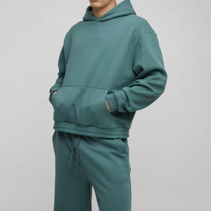 Ensemble de survêtement pour homme, coupe confortable, idéal pour la gym et les séances de jogging, avec capuche ajustable. - Product Image 5