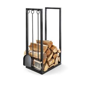 Nouvelle étagère à bois en métal au design moderne pour le rangement du bois, avec couleur et dimensions personnalisées pour le jardin et la cheminée de la maison - Product Image 6