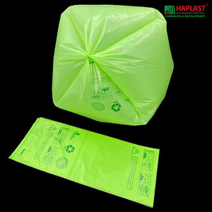 Bolsas de plástico de riesgo biológico grandes respetuosas con el medio ambiente OEM 2024, bolsas de basura de rollo inferior con sello de estrella de calidad hospitalaria para productos domésticos - Product Image 4