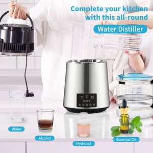 Distillatore d'Acqua da 1.1 Galloni (4L) 750W, 0.3 Galloni/H, con Display Doppio Temperatura, in Acciaio Inox 304, da Banco - Product Image 5