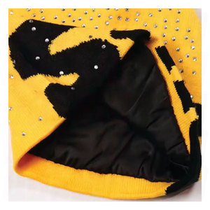 High Quality Casual Winter Warm Eco Friendly Outdoor Windproof Digital Printing 100 Cotton Jacquard Beanie <b>Hat</b> Women Men Unisex - Product Image 4