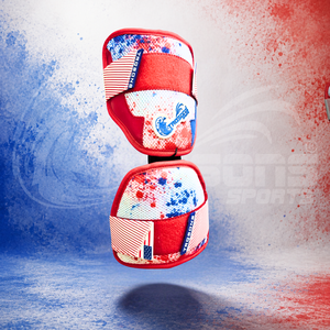 Protector de Codo Extendido Trqsons Special Customize PRO-Custom Series con Diseño de Bandera Estadounidense y Correa Única para el Antebrazo - Product Image 1