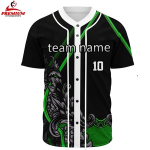 Maillot de baseball 100 % confortable en sublimation, tissu léger et doux, coupe respirante, personnalisable, pour unisexe - Product Image 3