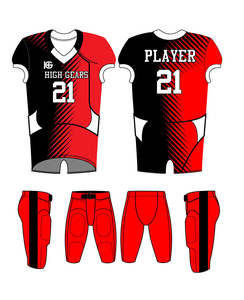 Conjuntos de camisetas de fútbol juvenil al por mayor, uniformes de fútbol americano con sublimación completa personalizados - Product Image 3