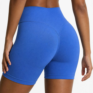 Shorts de Ciclismo de Cintura Alta con Costuras, Elásticos, Transpirables, a Prueba de Sentadillas, con Cintura Elástica y Efecto Scrunch Trasero, Fabricación Personalizada OEM al por Mayor - Product Image 1