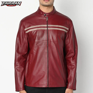 Nouvelle veste en cuir PU pour homme, veste de moto tendance, veste en cuir de qualité, épaisse et chaude pour l'hiver - Product Image 1