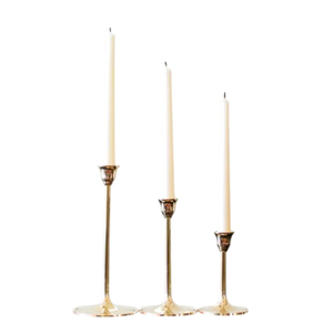 Nordic Metal Candlestick <b>Holder</b> <b>Silver</b> Long Stemmed Taper <b>Candle</b> <b>Holder</b> For Wedding Table Centerpiece Luxury Event Party Decor - Product Image 1