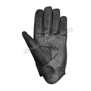 Guantes de Motociclismo Negros de Cuero Genuino para Carreras, Guantes Blancos para Motocicleta con Protección de Nudillos para Hombre, Verano e Invierno - Product Image 6