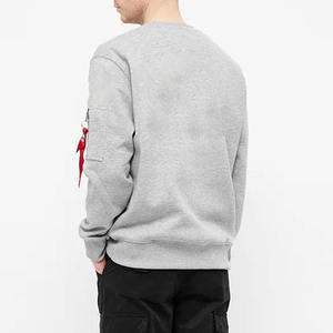 เสื้อสเวตเชิ้ตสไตล์อังกฤษสำหรับผู้ชาย ผ้าคอตตอนผสมคุณภาพพรีเมียม คอกลม สวมหัว แฟชั่นสตรีทแวร์สไตล์อังกฤษ เสื้อลำลอง - Product Image 6