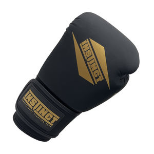 Guantes de Boxeo Muay Thai de Cuero Vacuno Genuino para Adultos, Diseño Nuevo, Ligeros, con Agarre Protector, Color Negro - Product Image 3