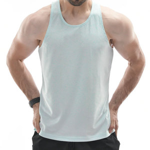<b>Men</b> Customized High Quality Mesh Material Lightweight Regular Fit Tank <b>Top</b> Muscle Fit Sleeveless Cut Out Vest <b>Cropped</b> <b>Top</b> - Product Image 4
