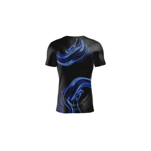 <b>Men's</b> Casual Gym Sports Workout Fitness Training High Elastic Short Sleeve Solid Pattern Sports Wear Muscle <b>Compression</b> T <b>Shirt</b> - Product Image 6