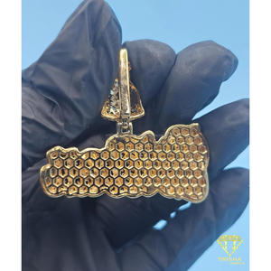 Hip Hop Jewelry Bling <b>Name</b> <b>Chain</b> Personalized Necklace Money Bag Pendant Dollar Sign Pendant Custom Logo Pendant Rapper Style Je - Product Image 4