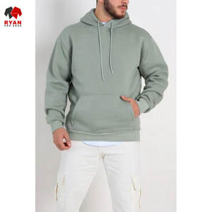 Sweat-shirts à capuche unis pour hommes, style pull-over, avec logo personnalisé, 100% coton molletonné respirant, design ODM, coupe classique, pour l'hiver - Product Image 4