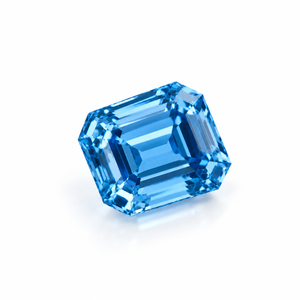 Saphir bleu taille émeraude 2 carats, pierre précieuse synthétique de laboratoire, tendance, provenant directement du fabricant - Product Image 3