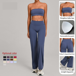 Heavy Fashion Printed Fitness Workout Yoga Set Sports Bra And Legging Set - Product Image 2