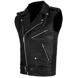 2025 Chaleco de cuero personalizable para hombre estilo moderno Americano transpirable a prueba de viento Reversible con decoración de botones para invierno - Product Image 3