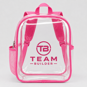Sac à dos transparent en PVC pour l'école et les voyages, avec une capacité de 20-36L, bretelles en maille et compartiment latéral pour bouteille - Product Image 1