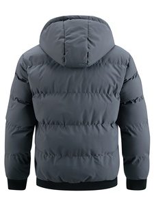 Veste matelassée pour homme, chaude, d'hiver, rembourrée, à capuche, décontractée, pour l'extérieur - Product Image 2