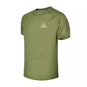 Camiseta Táctica para Hombre, Manga Corta, 100% Algodón, Camiseta de Entrenamiento para Exteriores, Camiseta Táctica Personalizada - Product Image 3