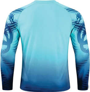 Unisex 100% Polyester Soccer Football Goalkeeper Jerseys Breathable Lightweight Anti-Bacterial Tops Automated Cutting Technology - Product Image 4