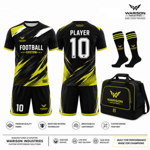 Wholesale Sublimated Soccer Jersey Set Customized Name And <b>Number</b> Football Jersey Short Socks And Sports Bag Kit - Product Image 4