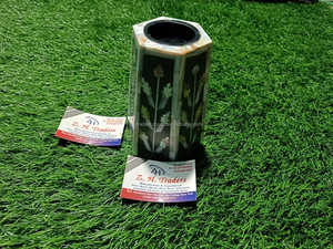 เตาเผาบาคูร์มุกแท้ทำมือสไตล์โมเดิร์น ที่วางธูปแบบอาหรับสุดหรู ของตกแต่งระดับพรีเมียมสำหรับเทศกาลรอมฎอนและอีด - Product Image 4