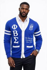 Suéter Cárdigan Fino de Invierno Zeta Phi Beta para Mujer, Cuello en V, Bordado, Sororidad Griega, Tejido, Personalizado, Fabricante OEM - Product Image 4