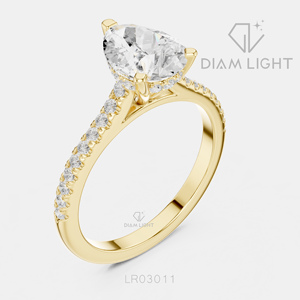 Bague en diamant de laboratoire taille poire 1,62 carat certifiée IGI, or blanc 14 carats, couleur F+, clarté VS+, pour anniversaire, fiançailles, cadeau - Product Image 6