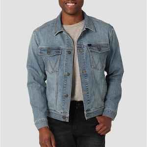 แจ็คเก็ตยีนส์ผู้ชายดีไซน์ใหม่ปี 2026 แบบสั่งทำพิเศษ แจ็คเก็ตผ้าเดนิมกันลมและกันน้ำ ผ้าแคนวาส 100% ผ้าฝ้าย - Product Image 1