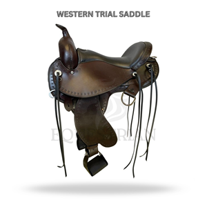 Western Trail Saddle Horse Riding Saddle Equestrian <b>Equipment</b> - Product Image 2