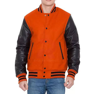 Chaqueta Varsity Impermeable de Invierno para Hombre, Tallas Grandes, Casual, con Botones Forrados en Algodón Transpirable, Diseño en Relieve, Personalizable, Económica, Gran Venta 2026 - Product Image 1