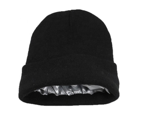 Bonnet d'hiver tricoté personnalisé en gros avec doublure en satin, logo personnalisé, bonnet chaud en acrylique de haute qualité - Product Image 4