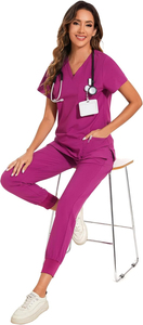 Uniformes Médicos Unisex para Doctores y Enfermeras, Uniformes de Hospital Transpirables, Uniformes de Enfermería OEM de Alta Calidad, Conjuntos de Uniformes de Enfermería al por Mayor - Product Image 6