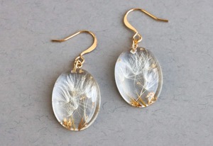 Resin <b>Earring</b> Natural Resin <b>Earring</b> - Product Image 6