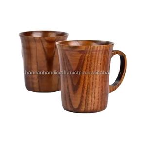 Mug en bois pour boissons chaudes et froides, très vendu, de qualité alimentaire, sculpté à la main, style viking. - Product Image 3