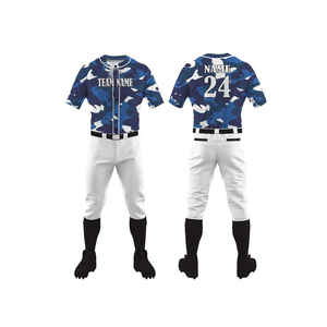 Nouvelle collection de vêtements de baseball et de softball personnalisés OEM, uniformes universitaires américains très demandés, vente en gros, polyester sublimé camouflage à prix abordable - Product Image 1