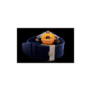 นาฬิกาข้อมือผู้ชาย NM JEWELLRY WATCHES รุ่นโบราณ ประดับเพชร ควอตซ์ 45 มม. อนาล็อก โครโนกราฟ หรูหรา รุ่นลิมิเต็ดอิดิชั่น กระจก 20 มม. พร้อมกล่อง - Product Image 2