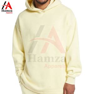 Sudadera con capucha de lana personalizada último diseño OEM fabricado en fábrica de talla grande hecho de algodón poliéster French Terry 320 GSM sudaderas con capucha para hombre - Product Image 2