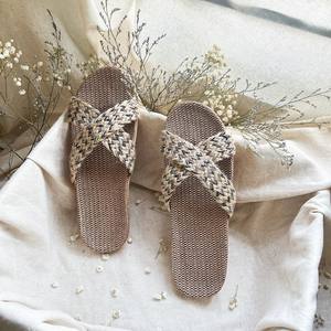 Zapatilla de algas marinas, zapatilla duradera de algas marinas con fibra natural fuerte y diseño flexible, perfecta para el hogar, zapatilla de paja - Product Image 5