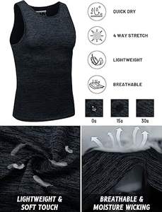 Camisetas sin mangas de secado rápido para hombre, camiseta deportiva para entrenamiento muscular, culturismo, gimnasio, camisetas de rendimiento - Product Image 3