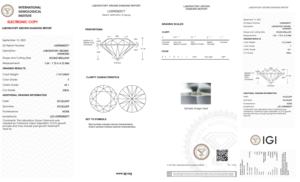 Diamant de laboratoire Ilois 1,74 carats, taille brillant rond, couleur F, clarté VS1, certifié IGI, type CVD IIa, pour la fabrication de bijoux - Product Image 5