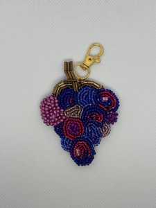 Llavero de chile con cuentas, mosquetón de aleación de zinc, diseño tejido, estilo sencillo, patrón de fruta roja y verde - Product Image 3