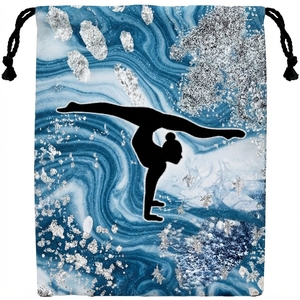 custom <b>Gymnastics</b> Drawstring Grip <b>Bags</b> Waterproof Polyester Classic Gym Storage Pouch Linen 56-78L Capacity for Sports Travel - Product Image 1