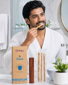 Bâtonnets de brosse à dents naturels traditionnels pour un nettoyage dentaire quotidien pratique, Orinko Siwak Miswak, paquets de 3 bâtonnets Orinko Siwak - Product Image 4