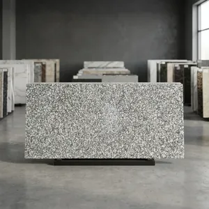 Great P White Granite Slab High Quality Natural Granite <b>Stone</b> Bright White Finish For Residential And Commercial Construction - Product Image 3