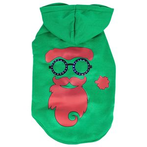 Babbo di Babbo Natale con cappuccio maglione per animali domestici con illuminazione a LED Design Cool per gli amici pelosi - Product Image 1